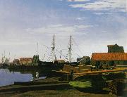 unknow artist View_of_Larsen_Square_near_Copenhagen_Harbor Germany oil painting artist